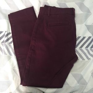 GAP Burgundy dress pant